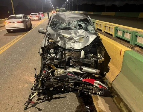Motorista embriagado causa colisão que mata condutor e deixa feridos na ponte sobre o Rio Itacaiúnas
