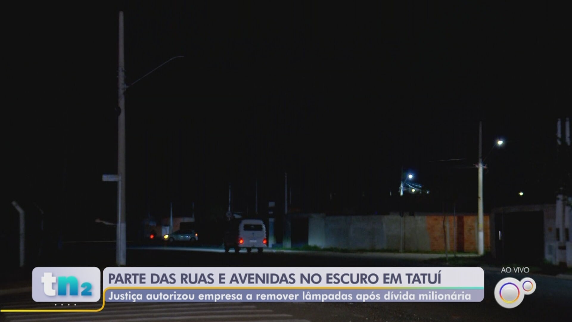 Moradores de Tatuí relatam medo após retirada de iluminação por decisão judicial: 'Dará mais segurança aos ladrões'
