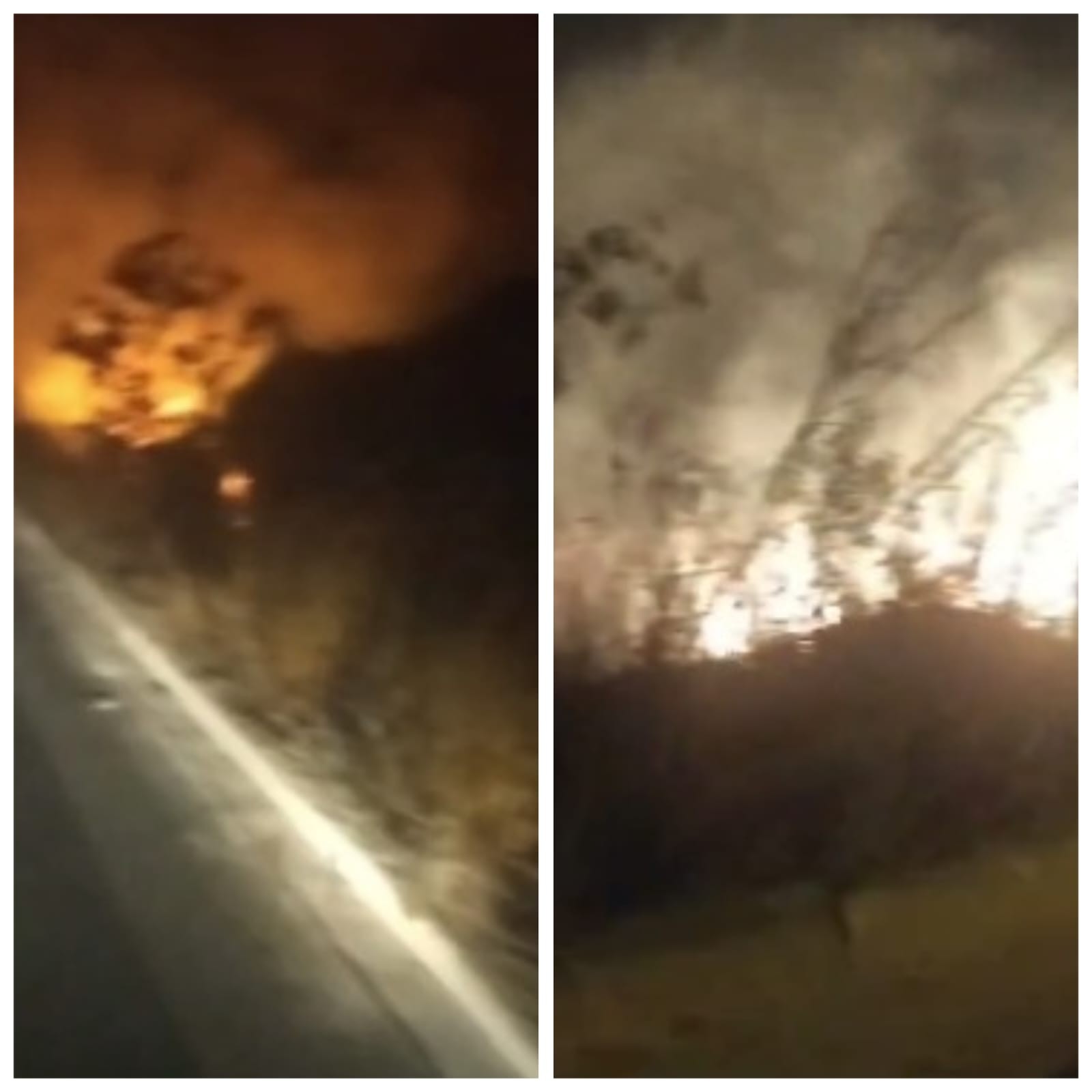 Incêndio às margens da BR-251 deixa trânsito em meia pista e mobiliza bombeiros