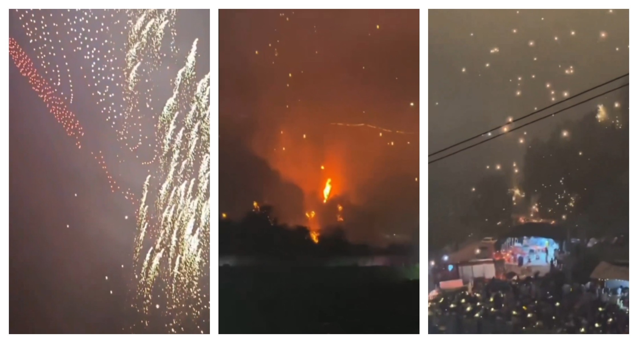 ‘Chuva de drones’: aparelhos pegam fogo e caem sobre o público durante apresentação na China; VÍDEO