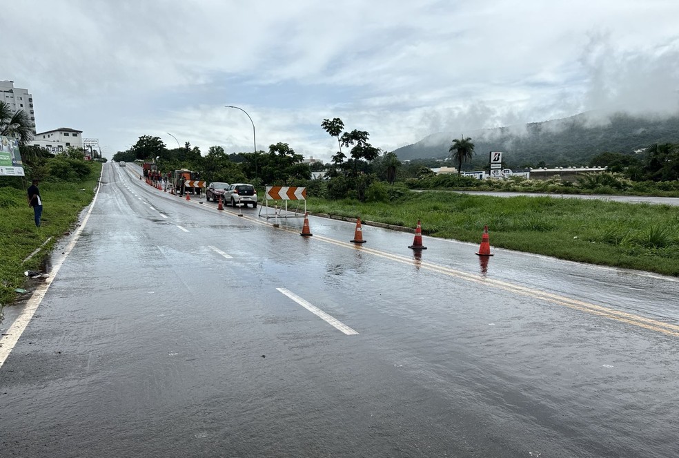 Trecho da BR-153 está sinalizado — Foto: Divulgação/Dnit