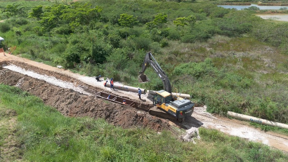 Iguá Sergipe interligará nova adutora em Nossa Senhora do Socorro — Foto: Ascom