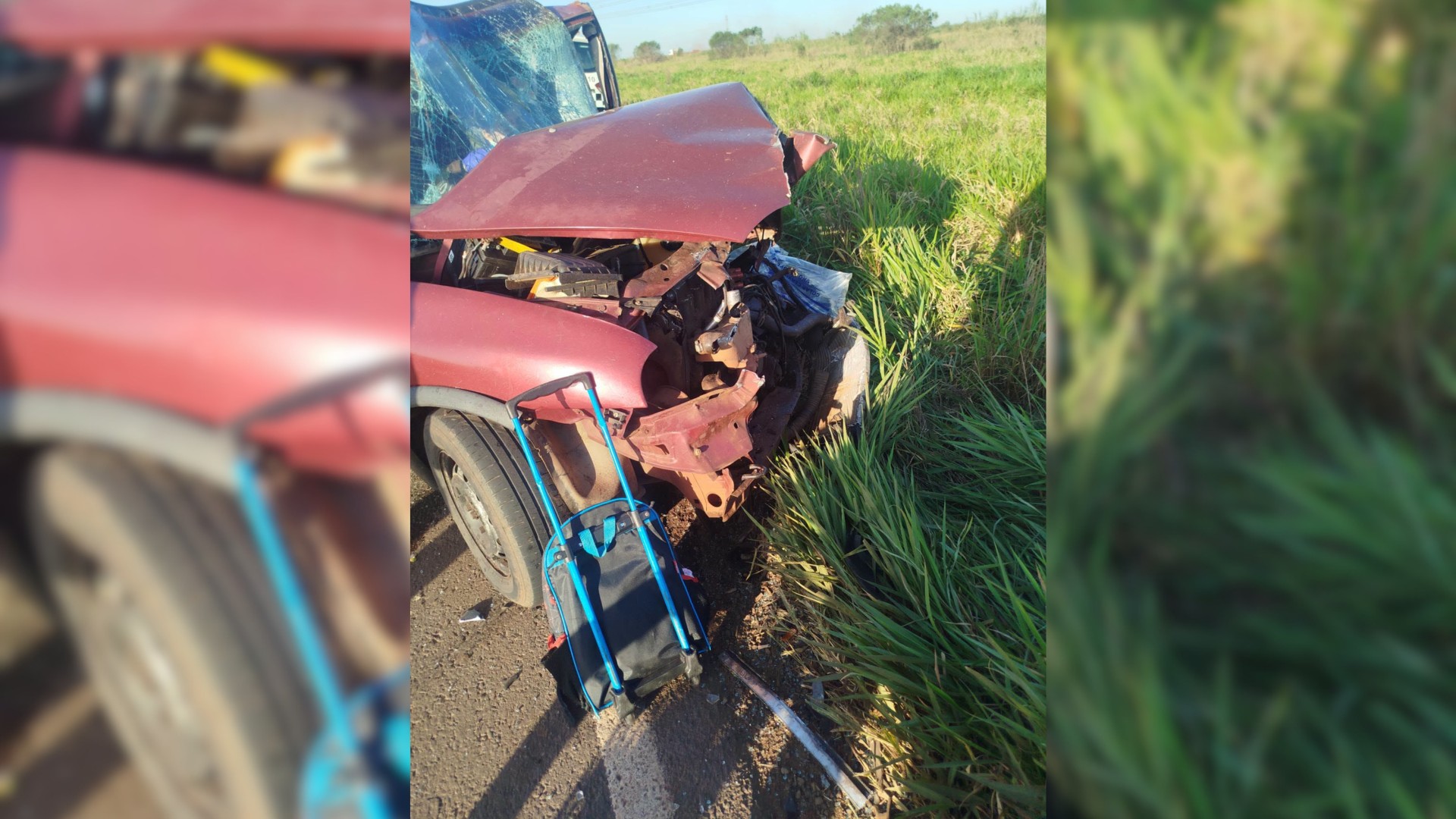 Motorista morre e duas crianças ficam feridas em batida entre carro e caminhão em Macatuba