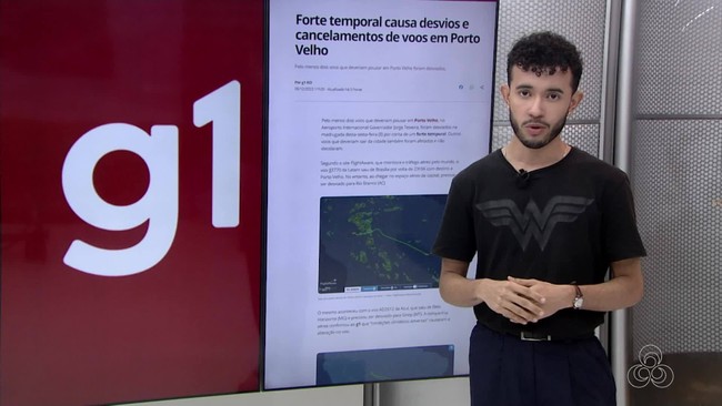 G1 em 1 Minuto RO: Voos cancelados por conta do tempo e Feirão Limpa Nome