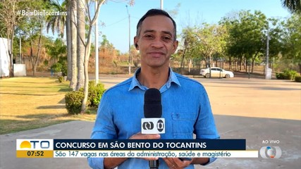 Abre inscrições para 147 vagas no concurso em São Bento do Tocantins