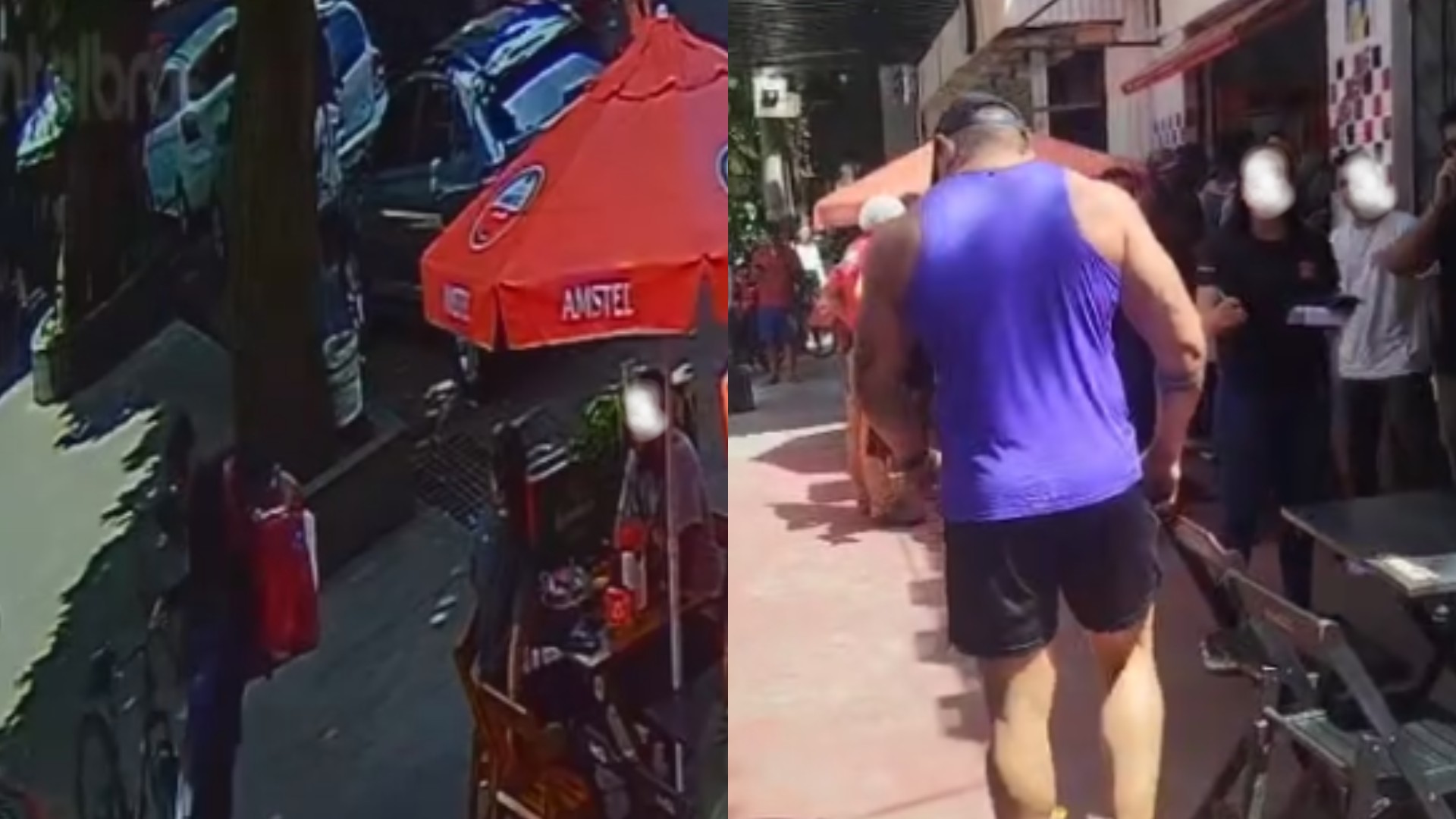 Entregador chuta mesas e cadeiras e homem saca arma durante confusão em bar de Belém