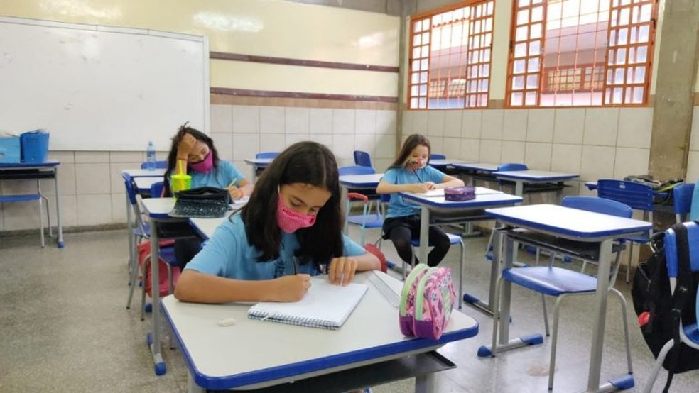 Alunos da Reme. — Foto: Prefeitura de Campo Grande/ Reprodução 