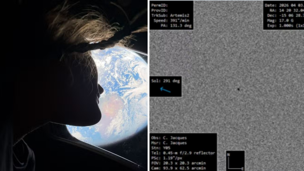Observatório em MG capta imagem da Artemis II a mais de 300 mil km da Terra