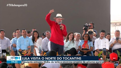 Presidente Lula visita o Tocantins, entrega títulos de terra e anuncia projetos