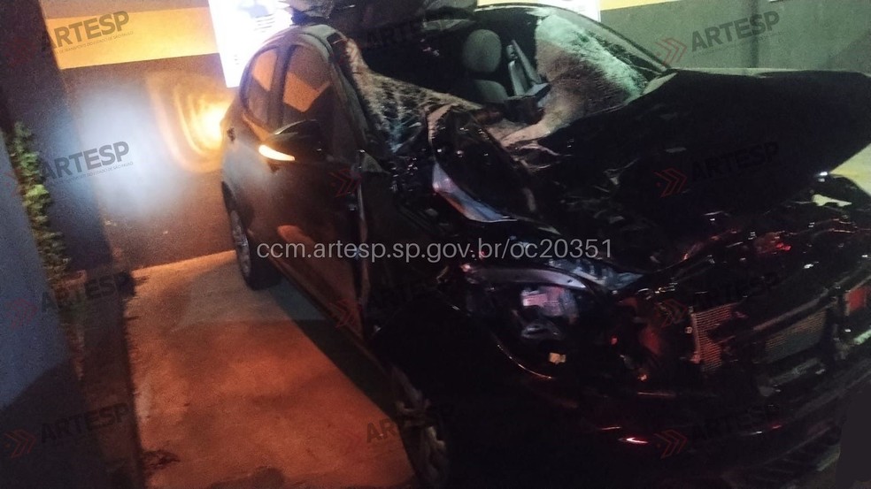 2 de 2
Motoristas e passageiros ficaram levemente feridos no acidente em Bauru — Foto: Artesp/Divulgação