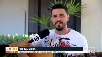 Cantor Lucas Matheus se apresenta em Taquaruçu