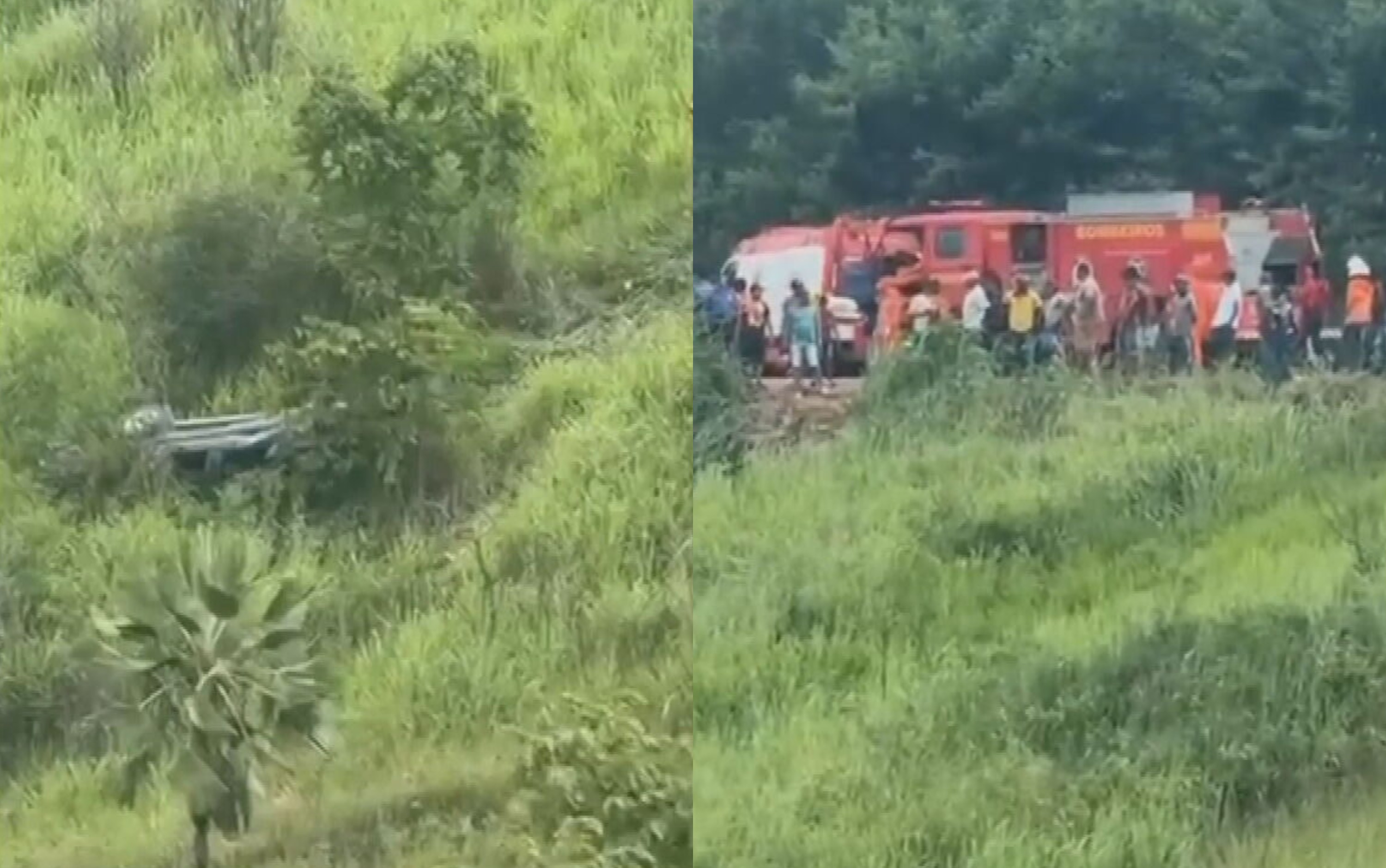 Crianças morrem após carro cair em ribanceira e capotar em Vitória de Santo Antão