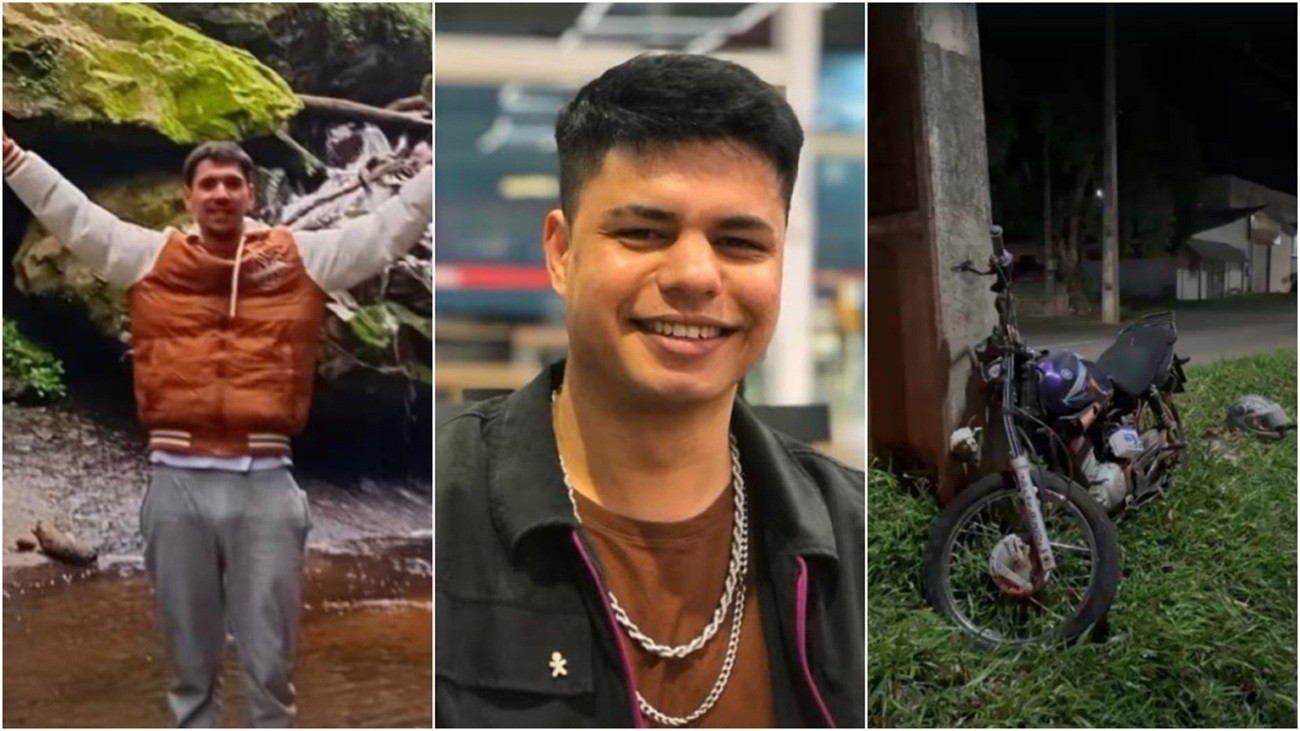 Condutor e passageiro morrem após motocicleta bater contra poste de energia em São Miguel do Oeste