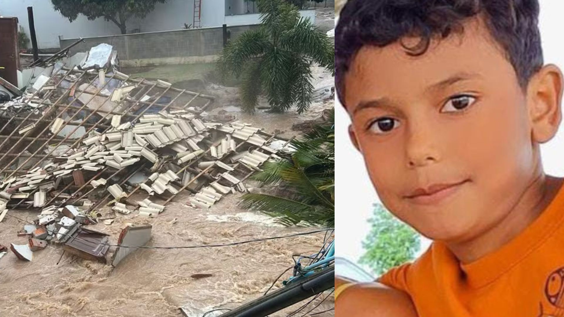 Vídeo mostra desabamento de casa que matou criança de 10 anos soterrada durante chuva forte no ES