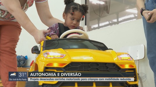 UFSCar desenvolve carrinho motorizado para crianças com mobilidade reduzida - Programa: Jornal da EPTV 1ª Edição - São Carlos/Araraquara 