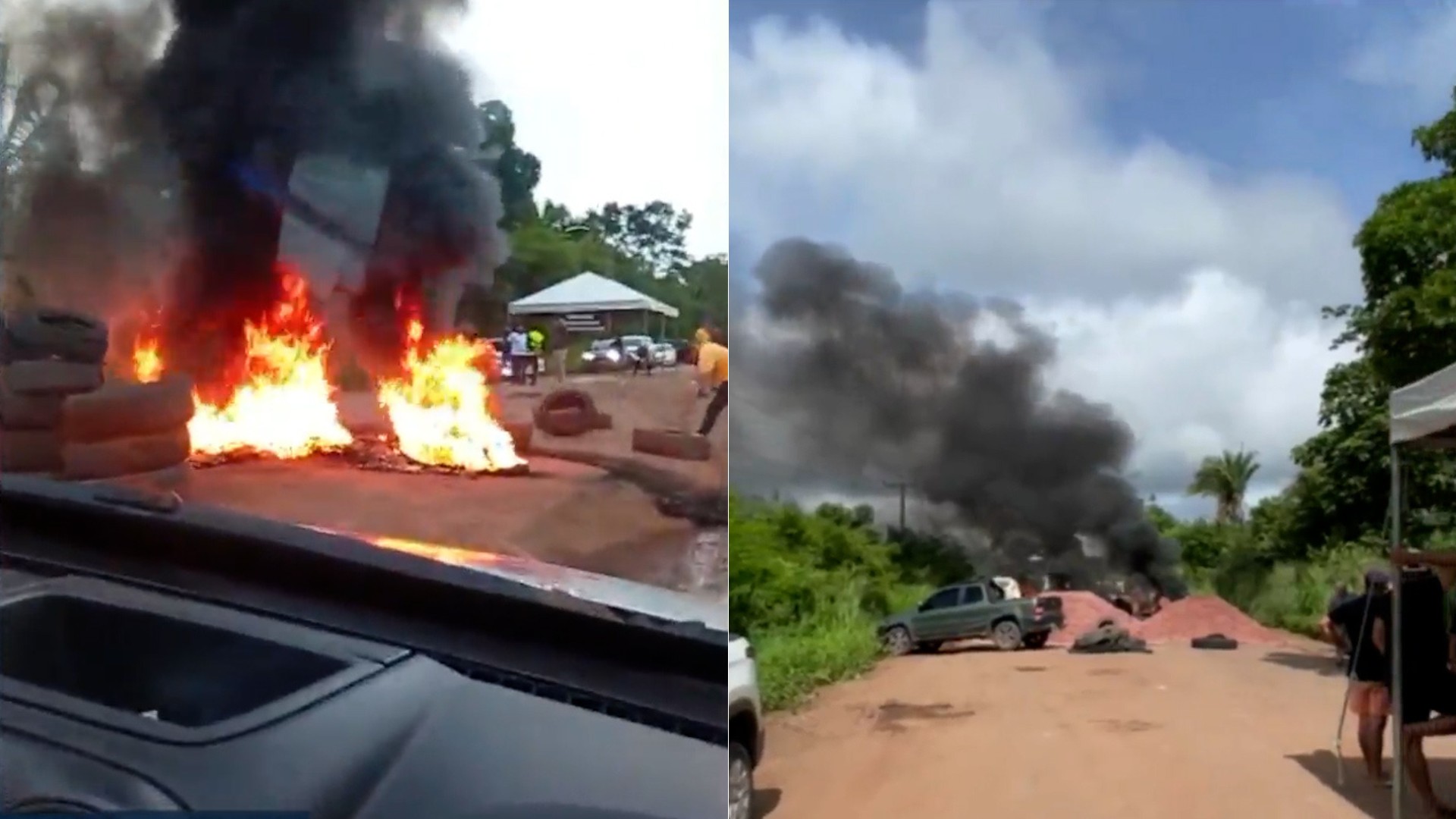 Moradores bloqueiam BR-222 e cobram melhorias na infraestrutura na rodovia no MA