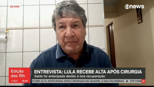 Médico fala como acontece recuperação de pacientes após cirurgia como a de Lula - Programa: Jornal GloboNews 