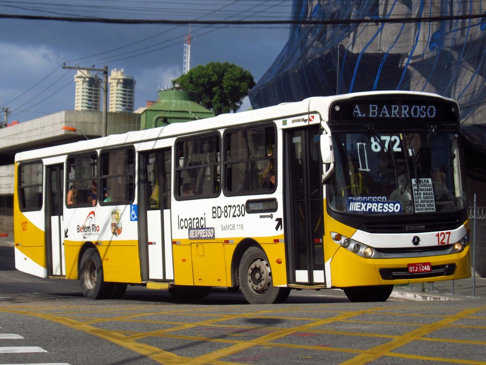 Empresa de ônibus de Belém será multada após descumprir decreto que garantia gratuidade no domingo de eleições — Foto: Reprodução/Redes Sociais