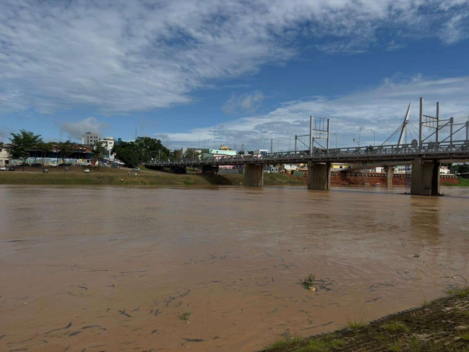 Após temporal, nível do Rio Acre sobe e ultrapassa cota de atenção na capital