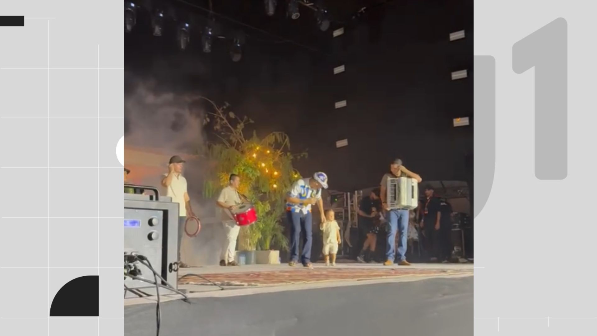 João Gomes levanta multidão em arraial gigante no Recife e é surpreendido por filho de 2 anos no palco: 'Aqui é o nosso mundo'