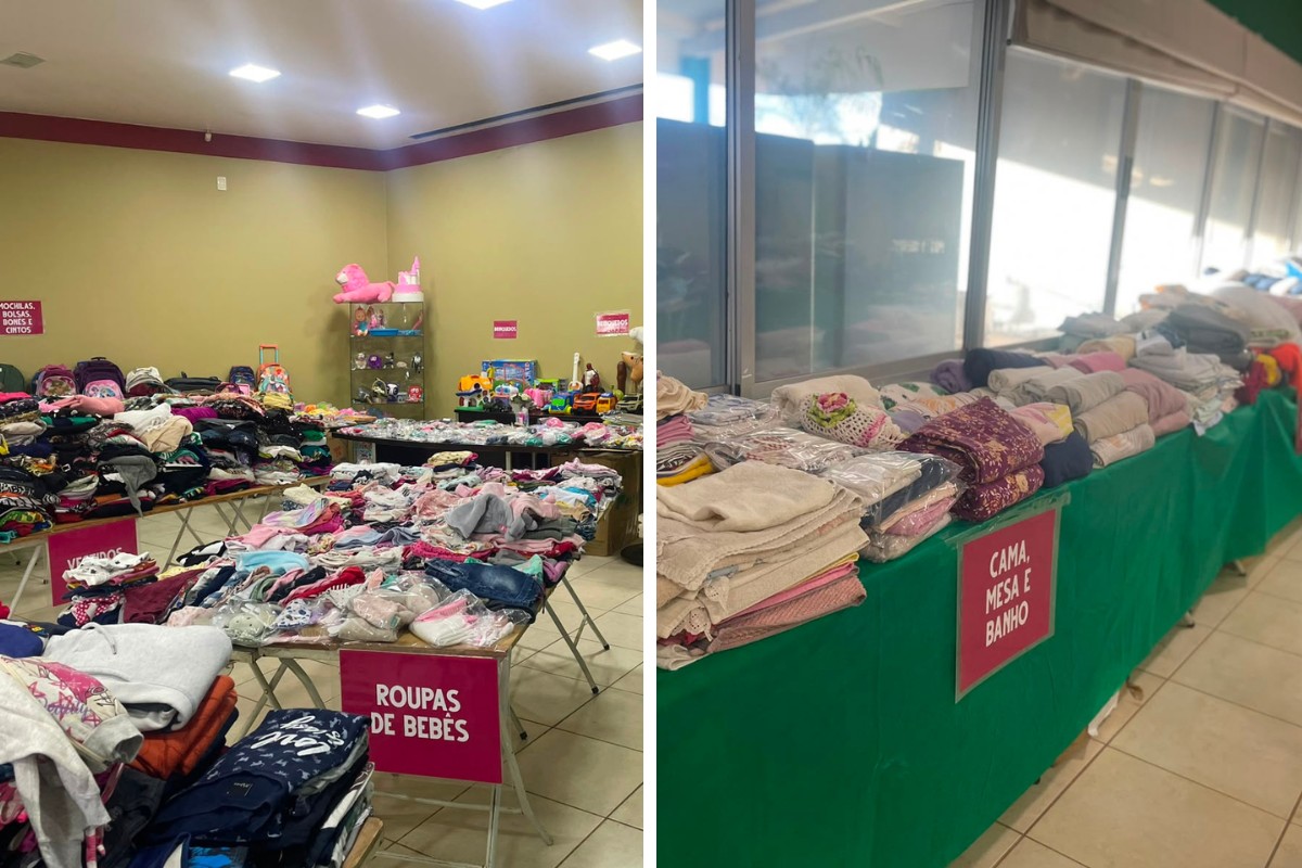 Bazar tem roupas, móveis e eletrônicos a partir de R$ 5 para ajudar crianças com câncer