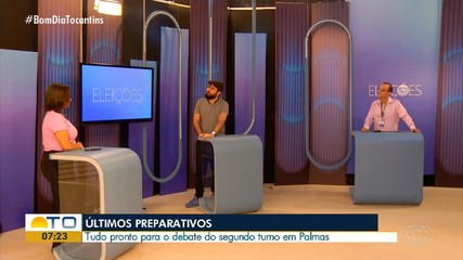 TV Anhanguera realiza últimos preparativos para debate do segundo turno em Palmas