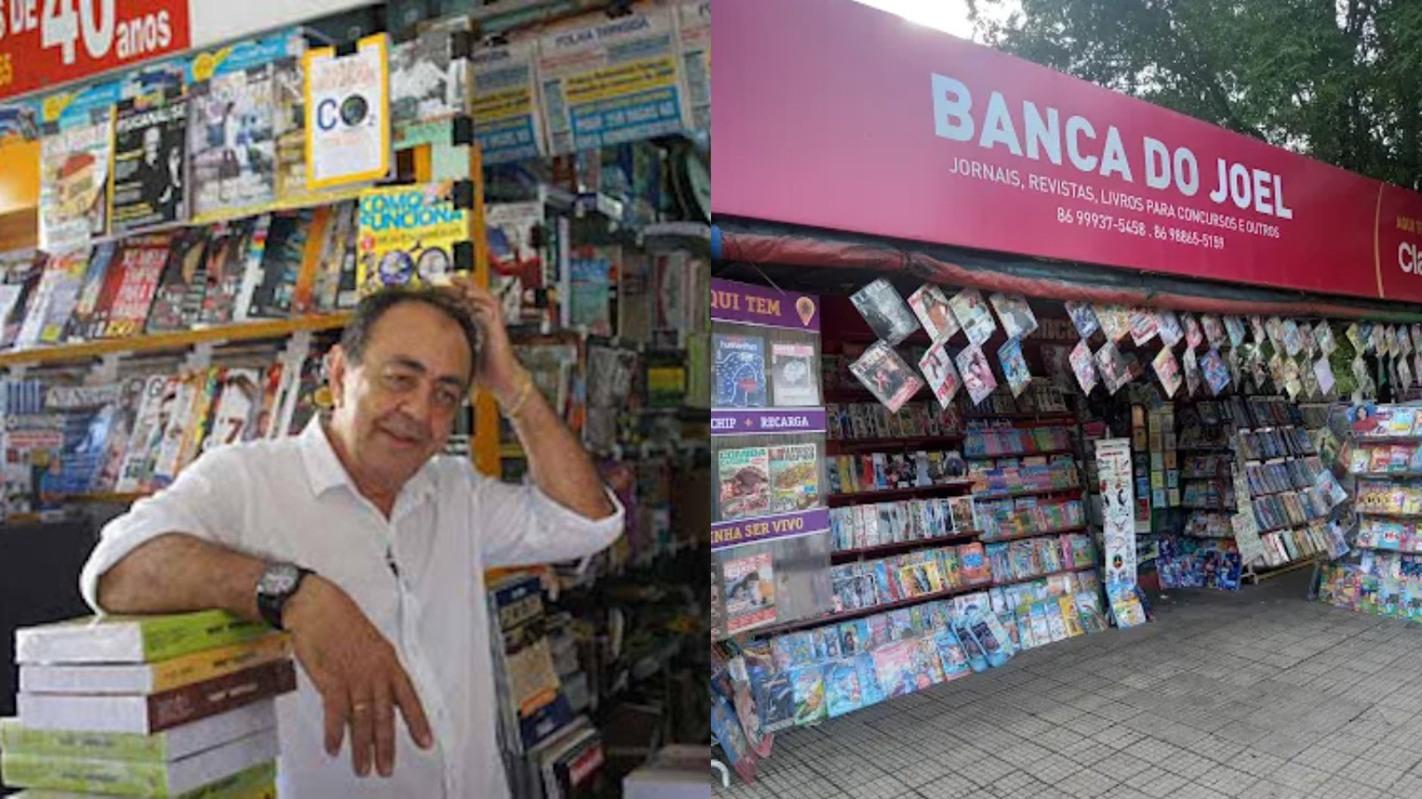 Morre o jornaleiro Joel, da Banca do Joel