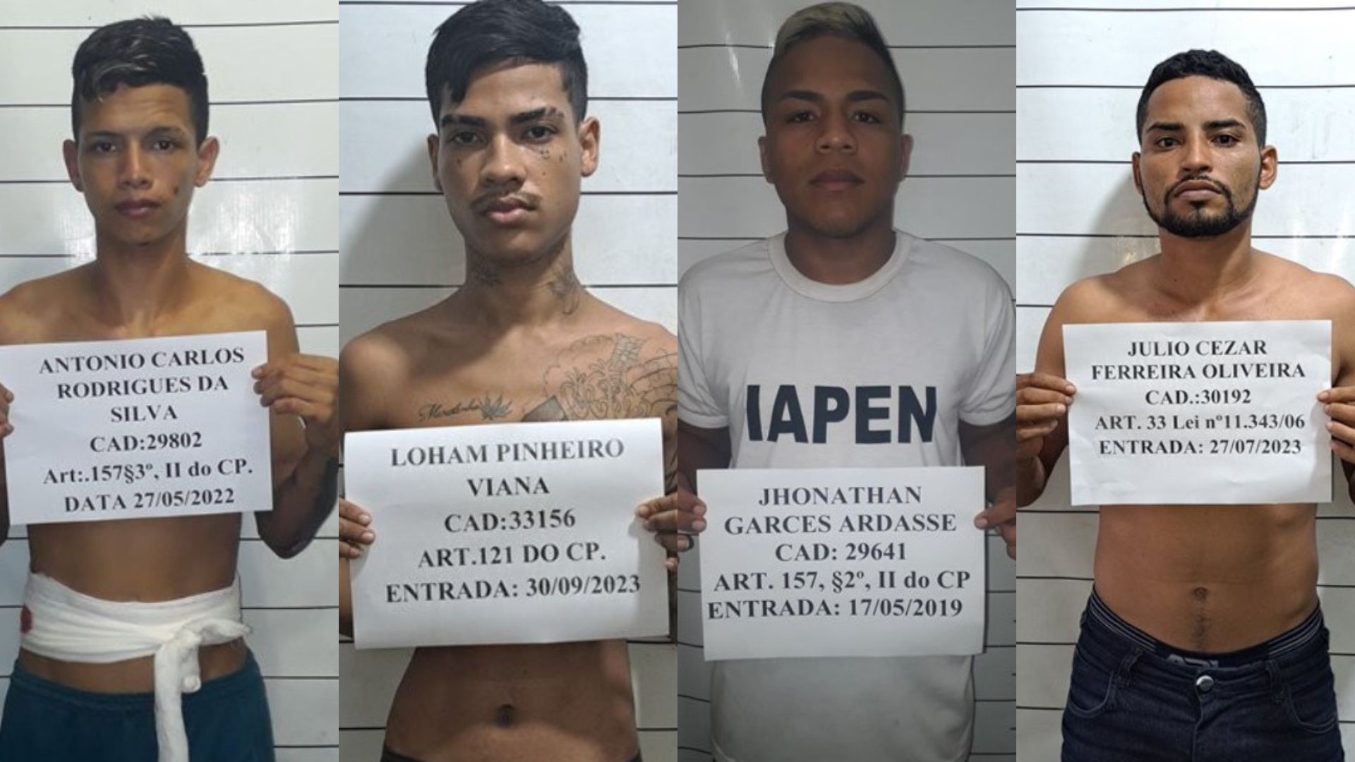 Quem são os 4 detentos que fugiram de penitenciária no Amapá; saiba como denunciar