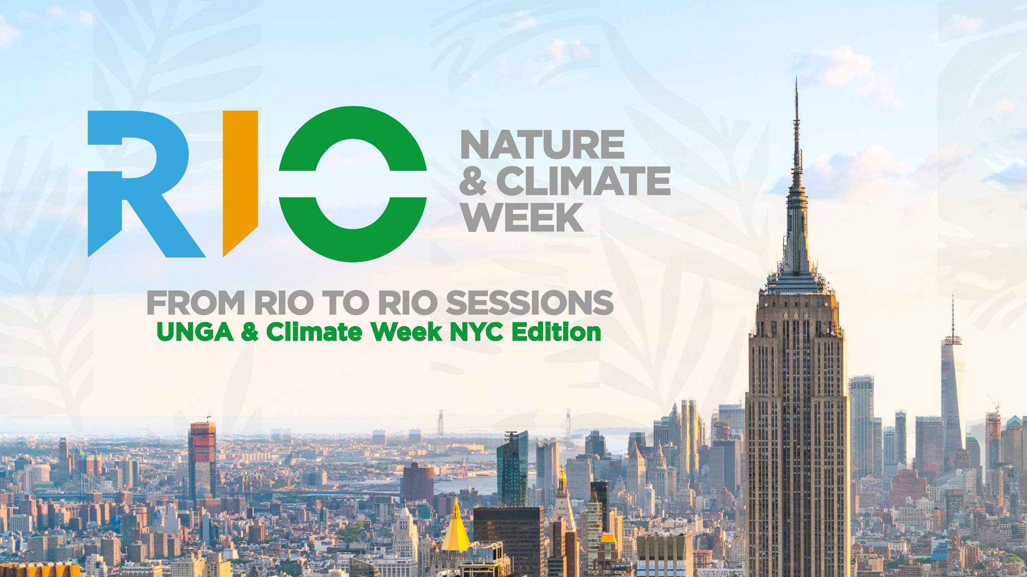 Rio Nature & Climate Week anuncia edição de 2027 no Rio de Janeiro