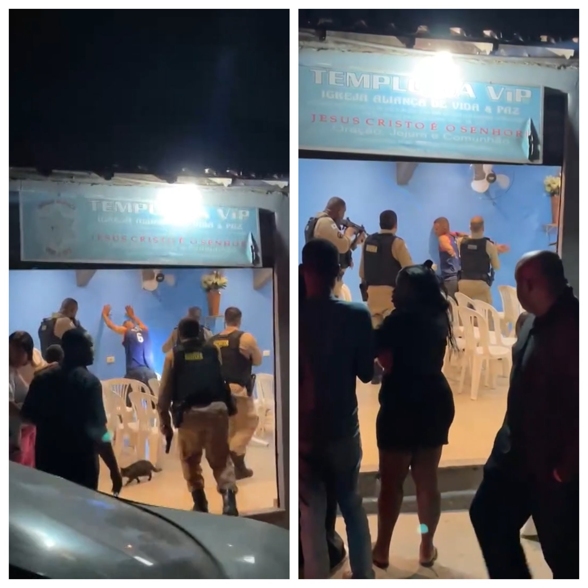 Homem mata ex, troca tiros com PMs e tenta se esconder em igreja na Grande BH; VÍDEO