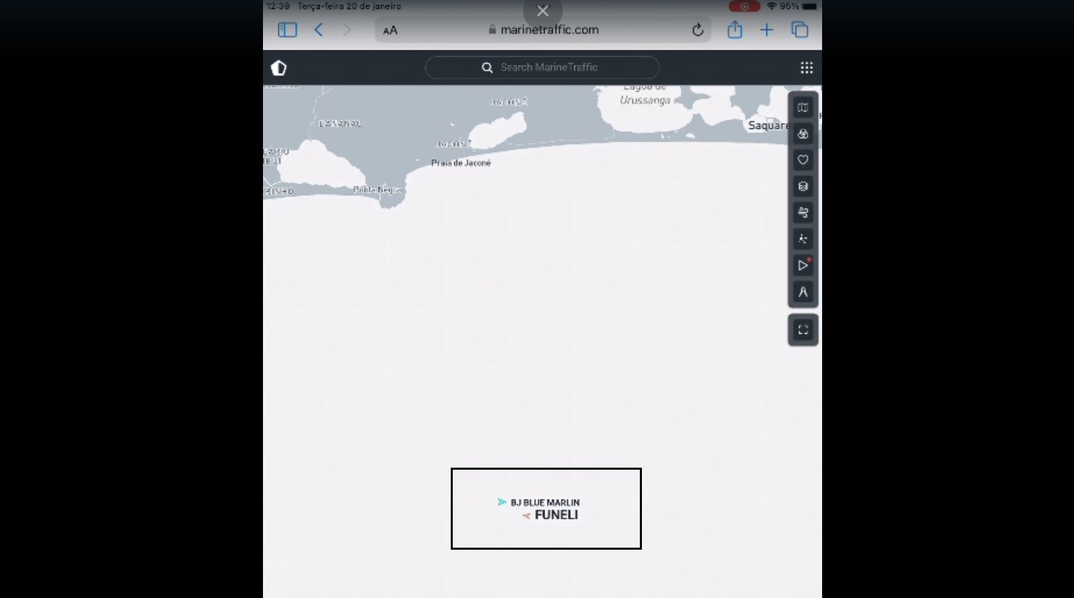 Site de monitoramento indica possível colisão entre rebocador e embarcação desaparecida há uma semana em Maricá