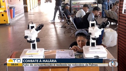 Ação de combate à malária é realizada na Rodoviária de Palmas