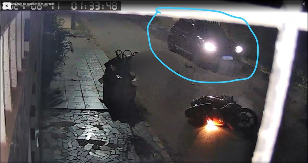 Francinaldo é suspeito de ser o motorista do carro preto que aparece ao lado de Josy, após o acidente — Foto: Reprodução/Redes sociais