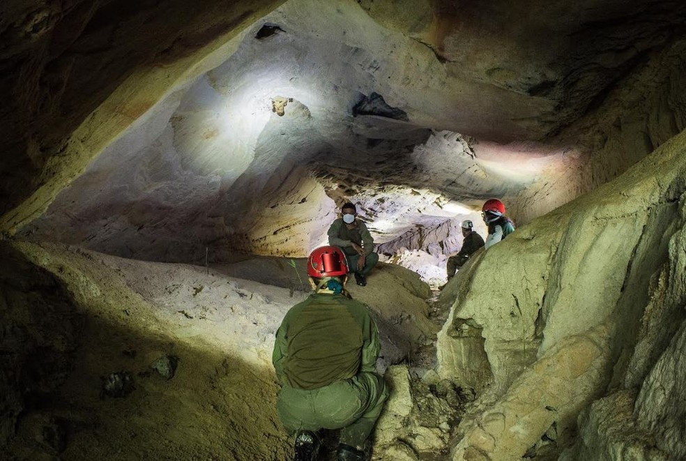 Primeira caverna descoberta no Acre leva o nome do morador que a achou — Foto: Mauro Gomes/ICMBio 