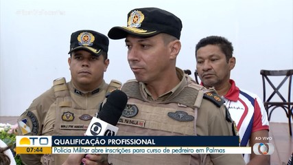 Polícia Militar abre inscrições para curso de pedreiro na região sul de Palmas