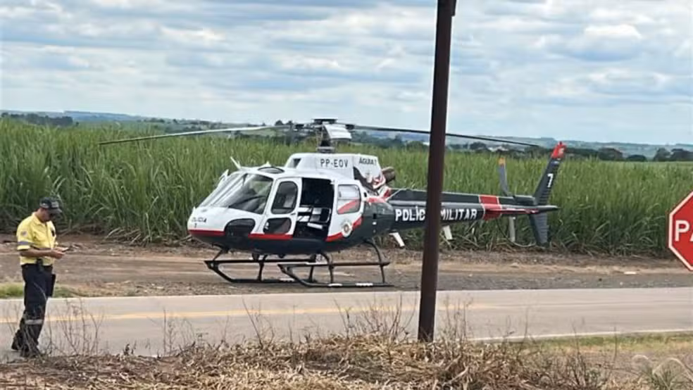 Acidente com caminhonete mobiliza Bombeiros e Águia em Porto Feliz (SP) — Foto: Arquivo Pessoal