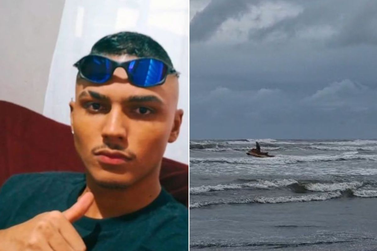 Jovem de 19 anos é arrastado por corrente de retorno no mar e desaparece durante o aniversário da mãe; VÍDEO