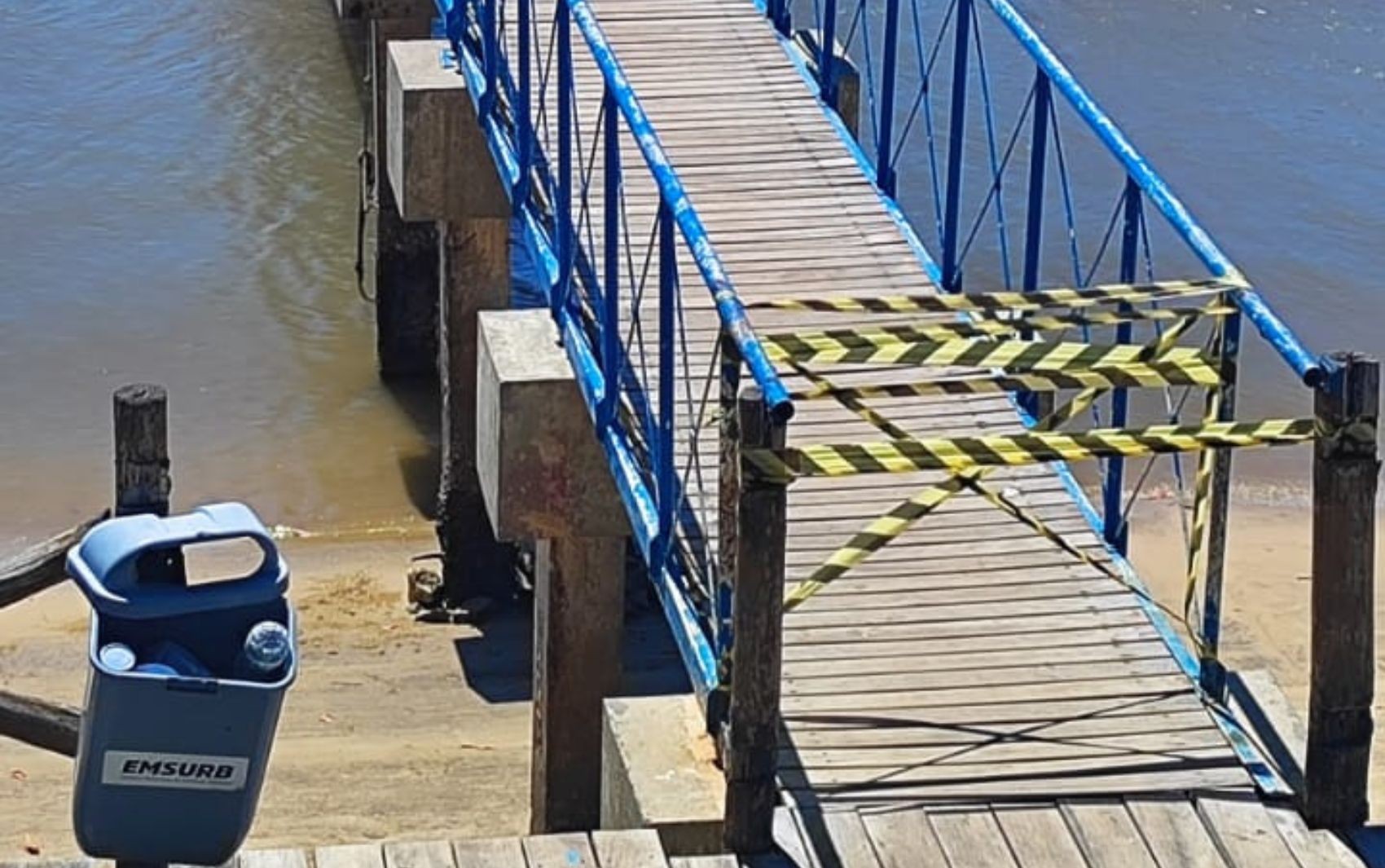 Píer da Orla Pôr do Sol em Aracaju é interditado pela Capitania dos Portos