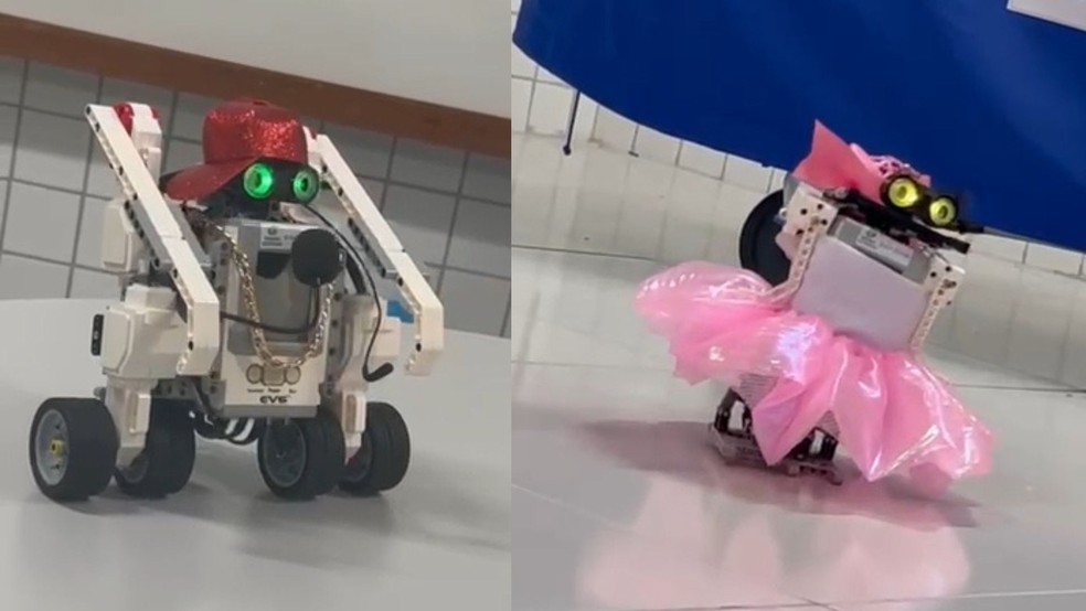 Estudantes do Espírito Santo criam robô rapper e bailarina, e vão disputar Olimpíada Brasileira de Robótica — Foto: Divulgação