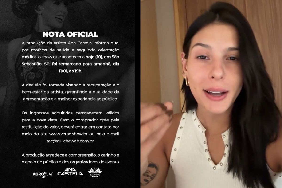 Ana Castela adia show por tratamento de pedras nos rins