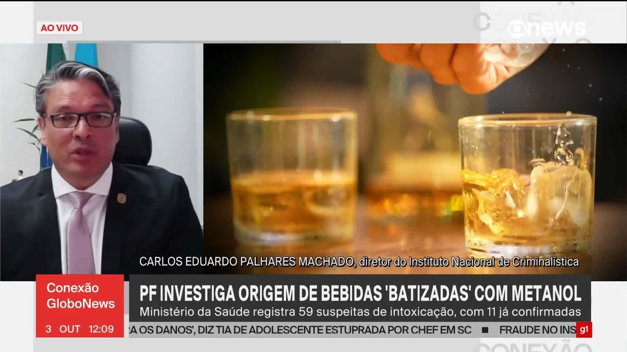 Metanol pode ter origem em erro na fabricação ou em falsificação, diz Polícia Federal