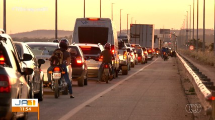 Obras de duplicação de ponte entre Palmas e Luzimangues congestionam trânsito