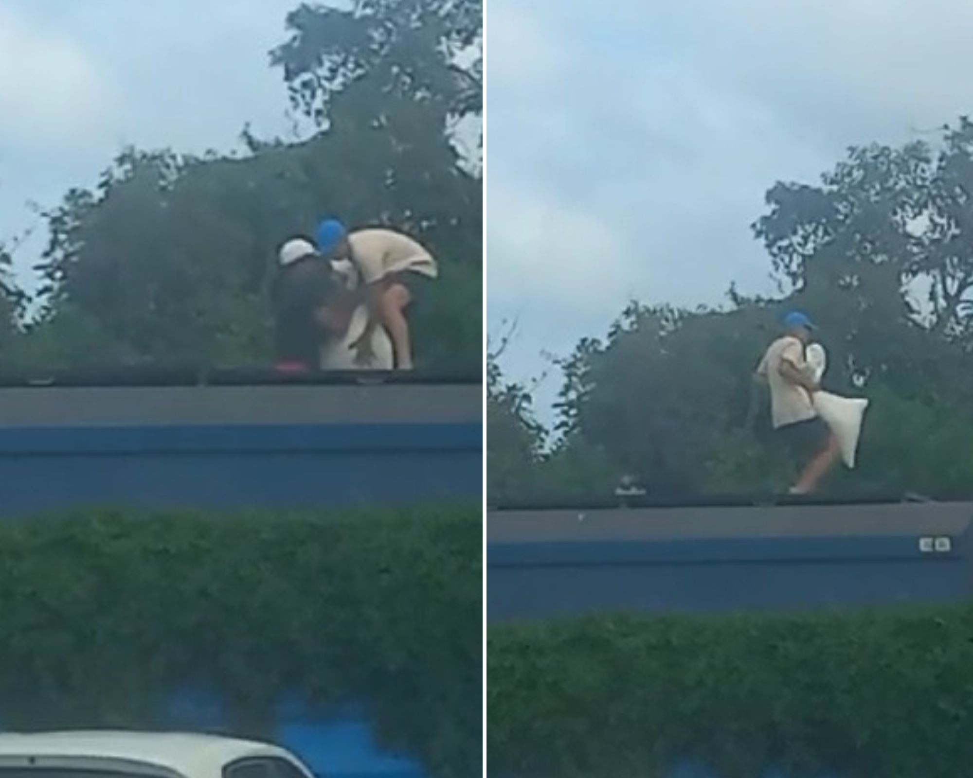 Criminosos saqueiam trem de soja e atiram contra vigilantes e PMs no litoral de SP