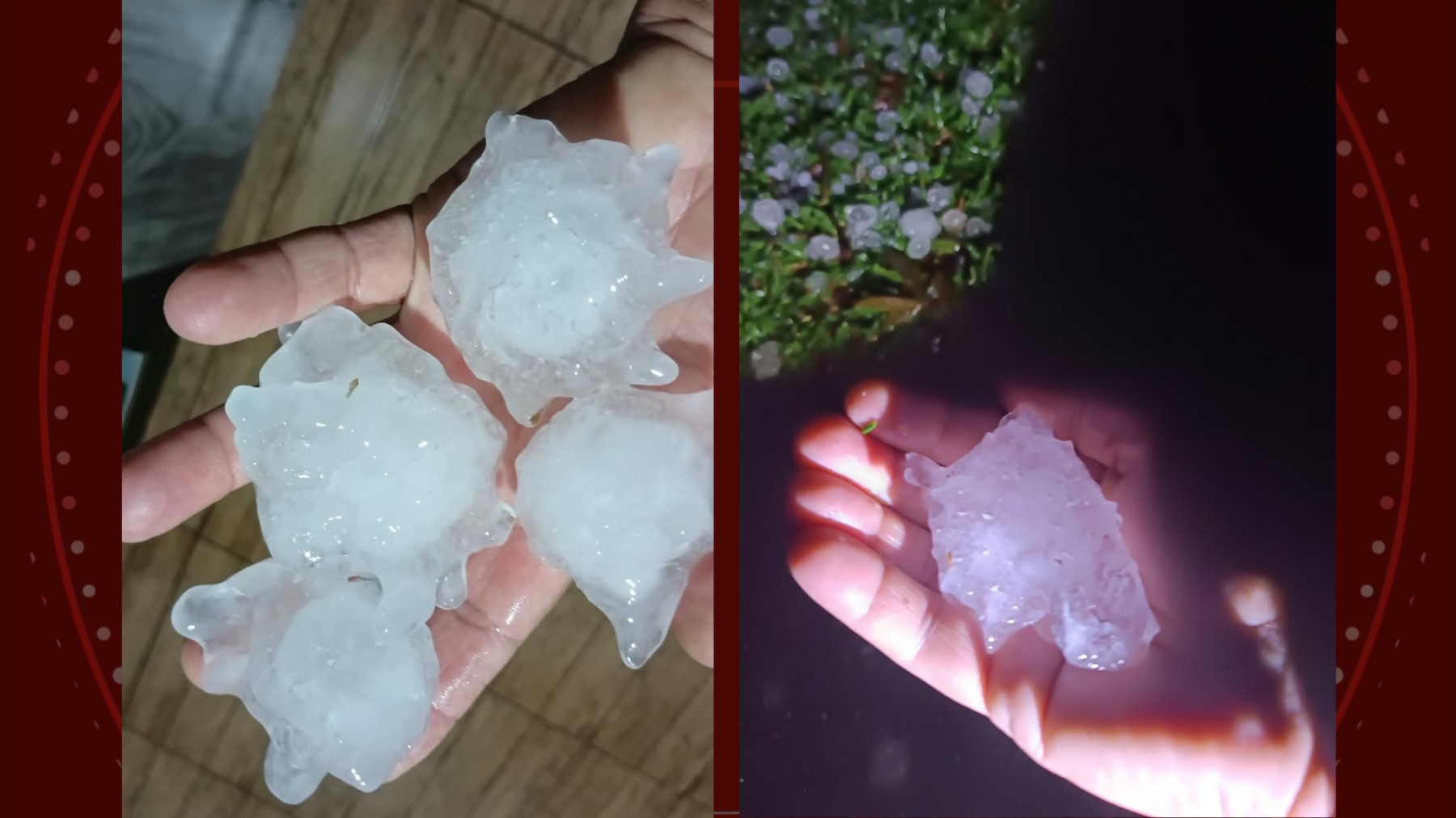 Granizo de grandes proporções causa estragos em cidades do Paraná