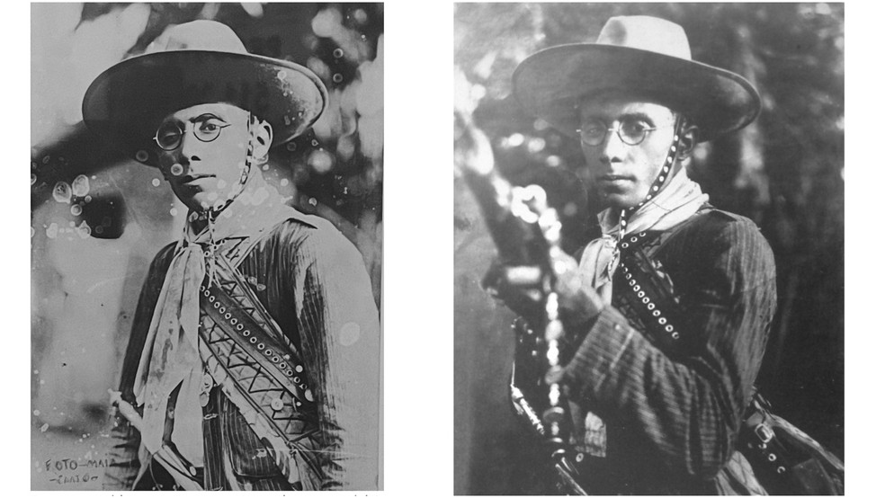 Lampião em imagens feitas pelo fotógrafo Pedro Maia, em março de 1926 — Foto: Acervo Museu da Fotografia do Cariri/Casa de Telma Saraiva