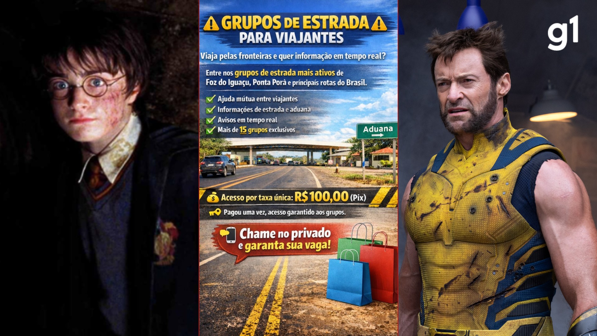 Wolverine e Harry Potter: contrabandistas criam apelidos para monitorar analistas da Receita Federal na fronteira com o Paraguai