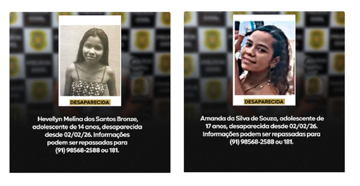 Polícia Civil divulga lista de crianças e adolescentes desaparecidos no Pará; veja quem são