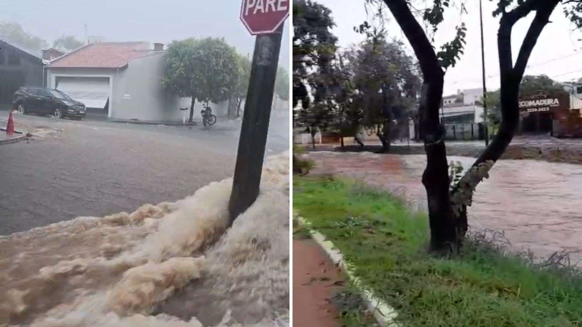 Chuva causa estragos e alagamentos em cidades do centro-oeste paulista