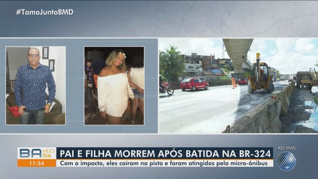 Familiares de pai e filha mortos após batida entre três veículos na BA  souberam do acidente pela TV | Bahia | G1