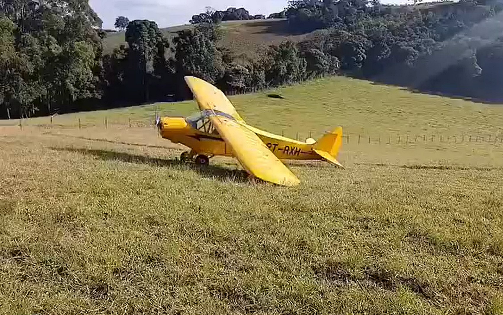 FAB apura pouso forçado de aeronave em Senador Amaral, MG